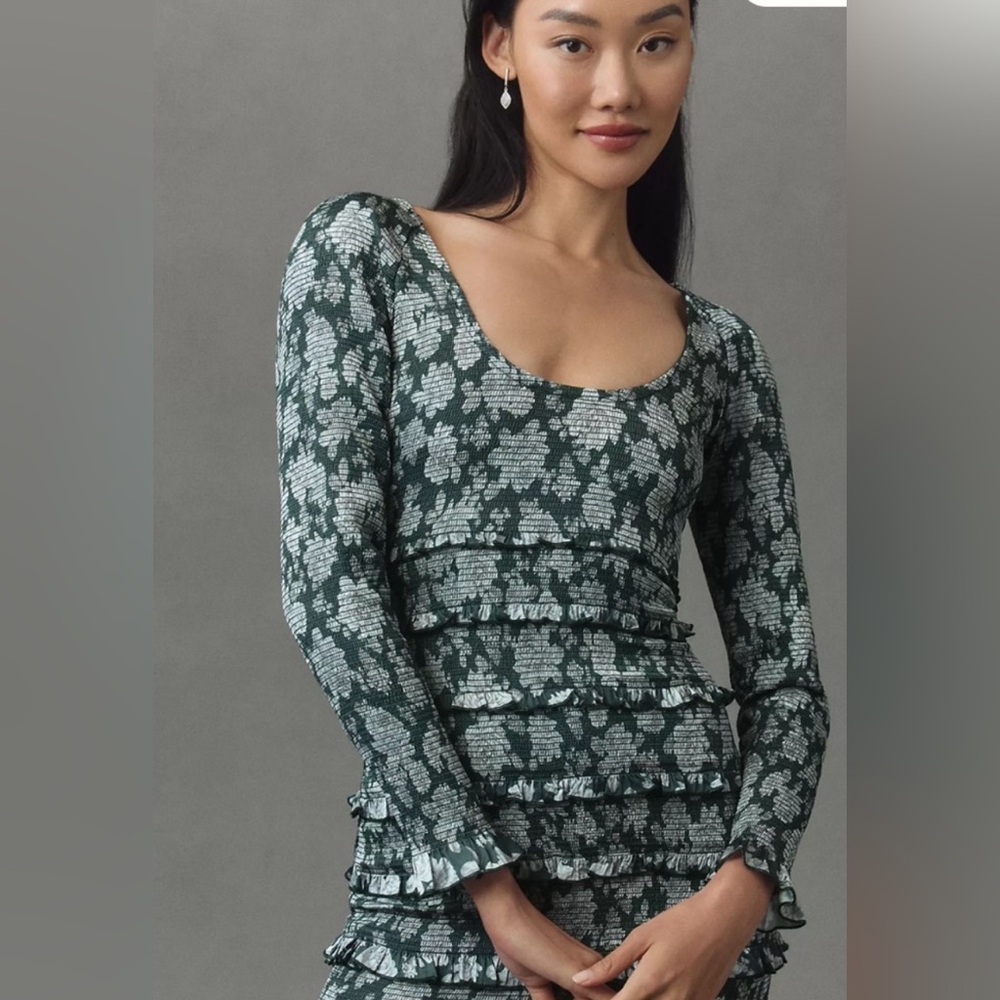 V. Chapman Lanie Ruffle Maxi Dress - Picture 3 of 6